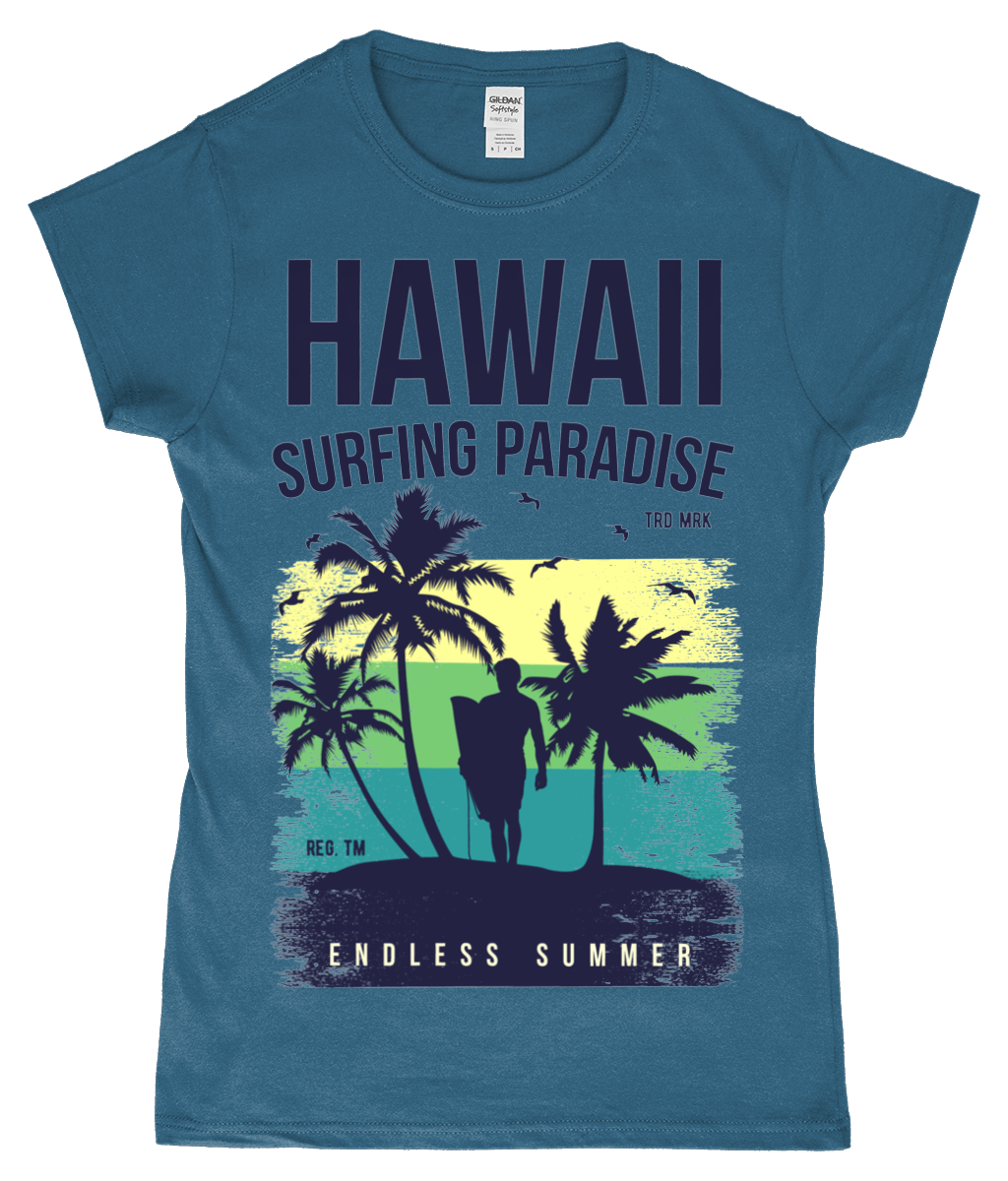 Hawaii Endless Summer – Gildan Softstyle® Ladies Fitted Ringspun T-shirt