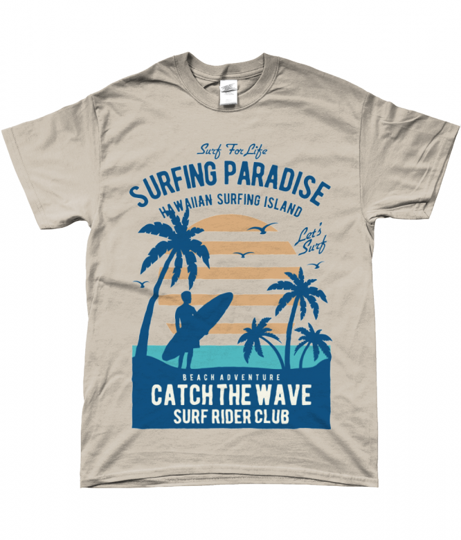 Surfing Paradise – Gildan Softstyle® Ringspun T-shirt