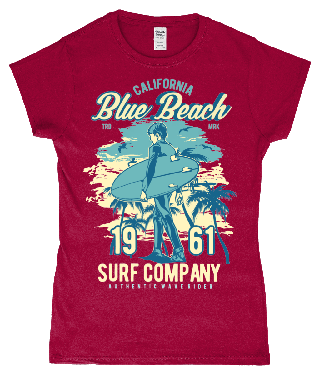 Blue Beach – Gildan Softstyle® Ladies Fitted Ringspun T-shirt