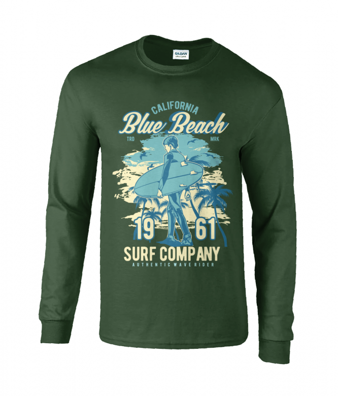 Blue Beach – Ultra Cotton Long Sleeve T-shirt