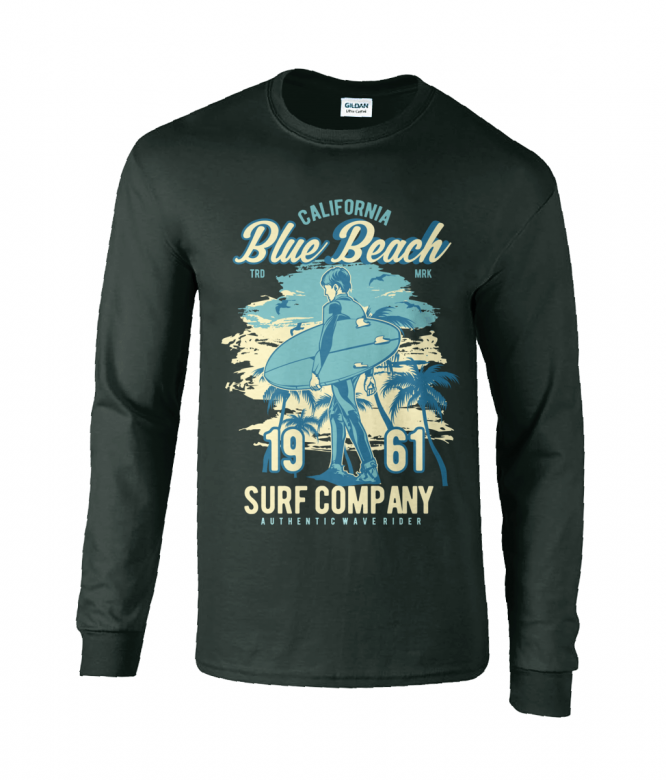 Blue Beach – Ultra Cotton Long Sleeve T-shirt
